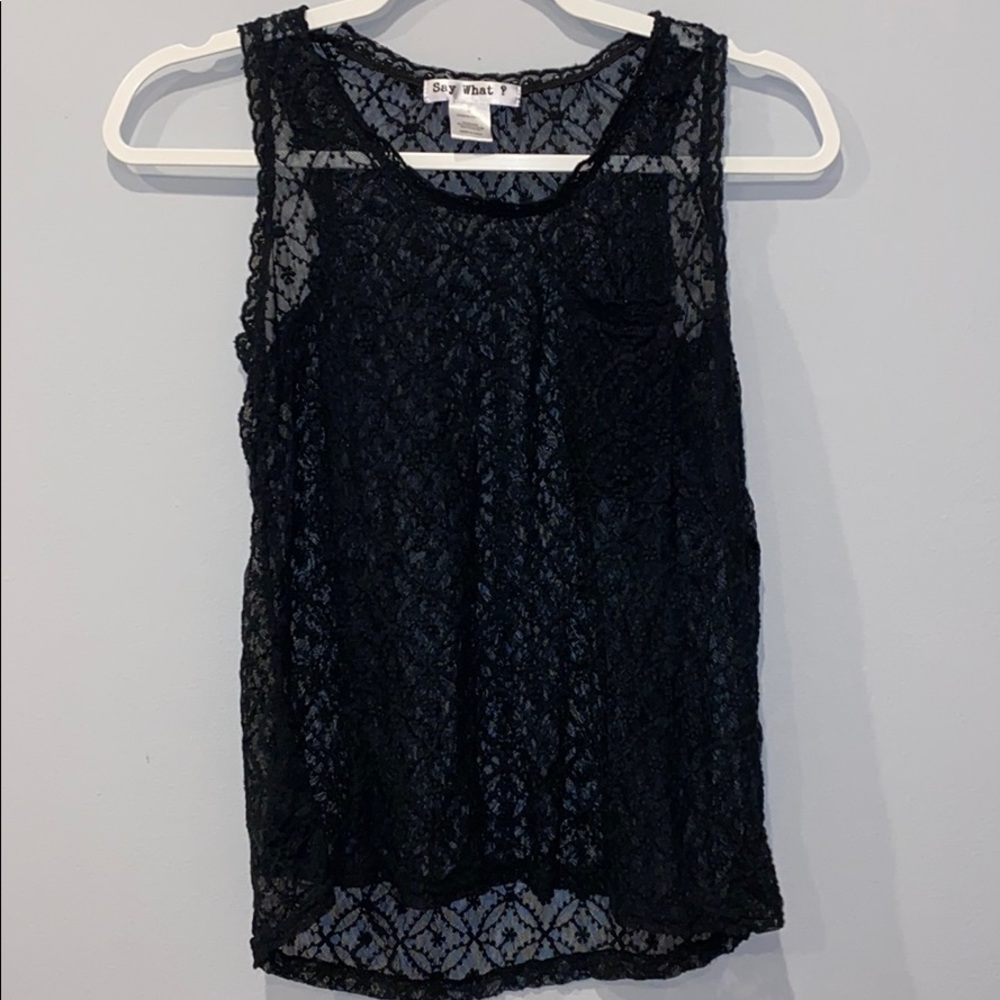 say what mesh tank top